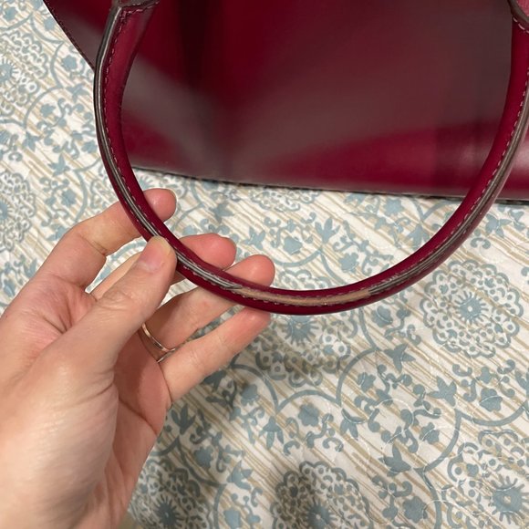 Burgundy and Pink Kate Spade Bag - Picture 8 of 16